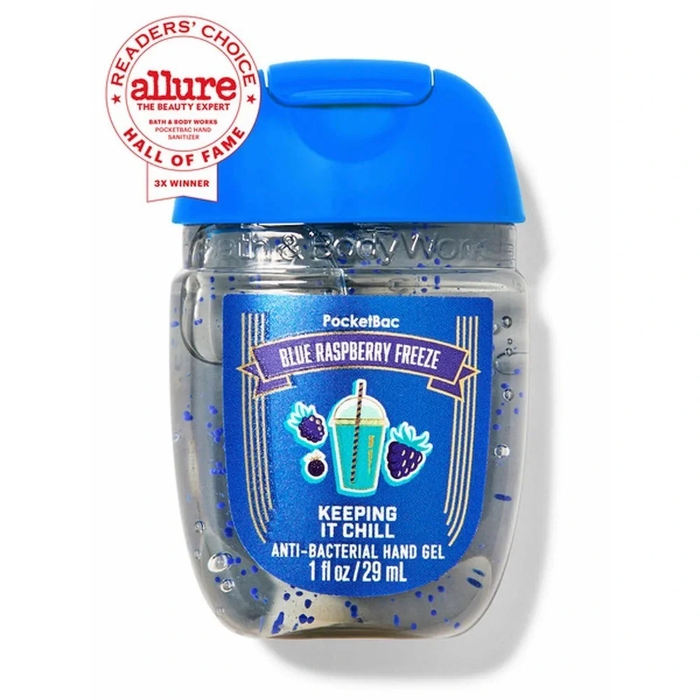 Bath & Body PocketBac Holder Soccer Ball Multi-Colored Raspberry Freeze Hand Gel - Picture 3 of 9